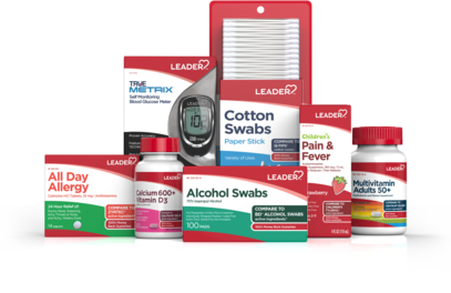 Assorted LEADER healthcare products
